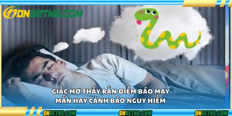 Giấc mơ thấy rắn – Điềm báo may mắn hay cảnh báo nguy hiểm Giấc mơ thấy rắn – Điềm báo may mắn hay cảnh báo nguy hiểm